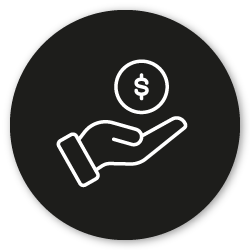 Mejores-ingresos-Icono-negro